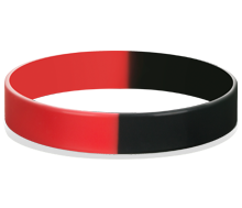 Red and deals black wristbands